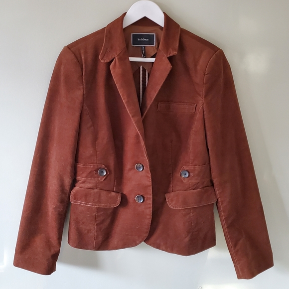 Le Chateau M Y2K Old Money Equestrian Contemporary Academia Slim Corduroy Jacket - Picture 1 of 12